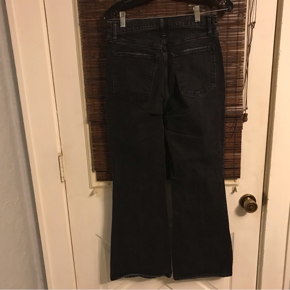 Abercrombie & Fitch High Rise Flare Black Jeans - Picture 6 of 6